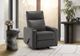 Monarch Specialties Inc. Grey 31" Faux Leather Manual Reclining Rocker Chair with Cupholders-1