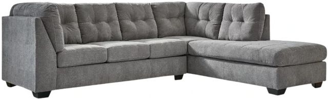 Signature Design by Ashley® Marelton 2-Piece Gray Right Arm Facing Chaise Sectional
