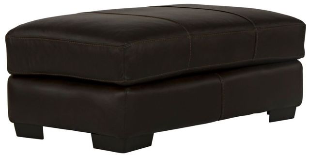 Jackson Furniture Marco Chocolate Leather Ottoman-0