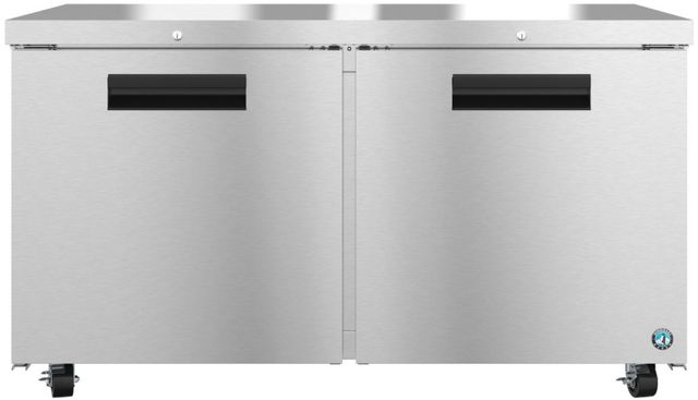 Hoshizaki Steelheart® 60" 17.6 Cu. Ft. Stainless Steel Aluminum Two Section Undercounter Freezer with Lock-0