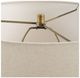 Uttermost® Hemisphere Brass/Travertine Table Lamp-4