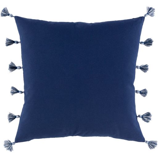 Surya Castaway Dark Blue 18"x18" Toss Pillow with Down Insert-3