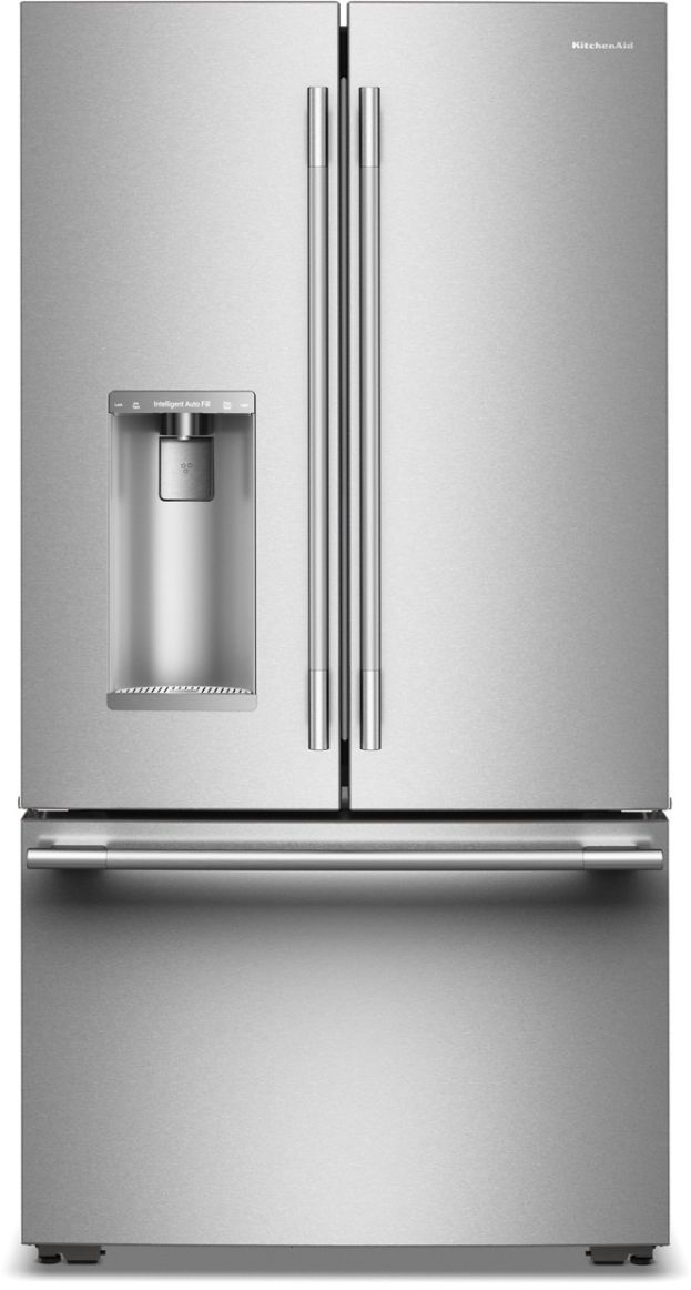 KitchenAid® 36" 23.1 Cu. Ft. PrintShield™ Stainless Steel Counter Depth French Door Refrigerator with Intelligent Auto Fill-0