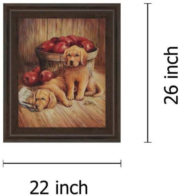 Classy Living Golden Pups Wall Art-2