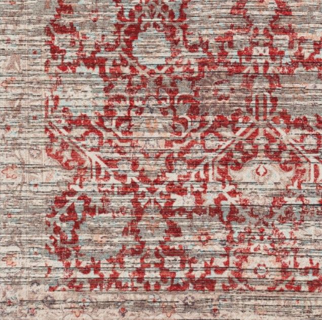 Surya Nolita Red/Taupe 4'x6' Area Rug-1