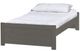 Crate Designs™ Furniture WildRoots Graphite 19" Twin Youth Panel Bed-0