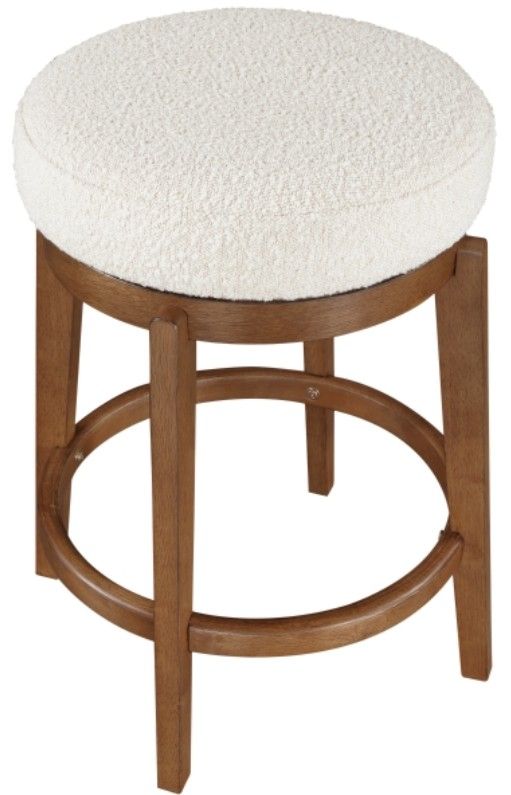 Homelegance® Lily Brown/White Swivel Counter Stool-3