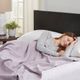 Olliix by Madison Park Liquid Cotton Lilac King Blanket-2