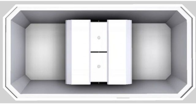 Vent-A-Hood® Designer Series 60" White Island Range Hood-3