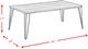 Elements International Bolton Walnut Occasional Coffee Table with Black Base-3