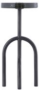 Currey & Company Grove Clear Drinks Table with Black Nickel Base-1