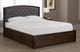 Titus Furniture Grey/Walnut 54" Full Upholstered Headboard-1
