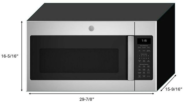 GE® 1.9 Cu. Ft. Stainless Steel Over The Range Microwave-2
