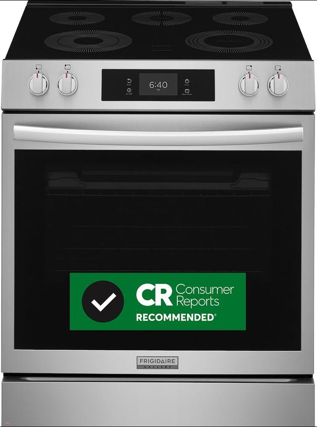 Frigidaire Gallery® 30" Smudge-Proof® Stainless Steel Slide-In Electric Range with Stone Baked Pizza-1