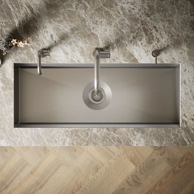 KOHLER® Prolific® Stainless Steel 44" Undermount Single-Bowl Workstation Kitchen Sink-2