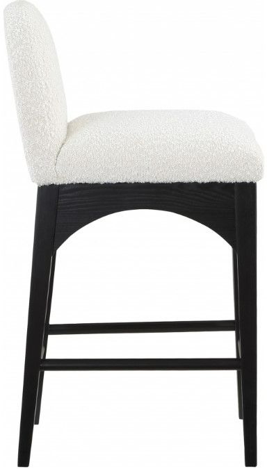 Meridian Furniture Waldorf Cream/Black Counter Stool-2