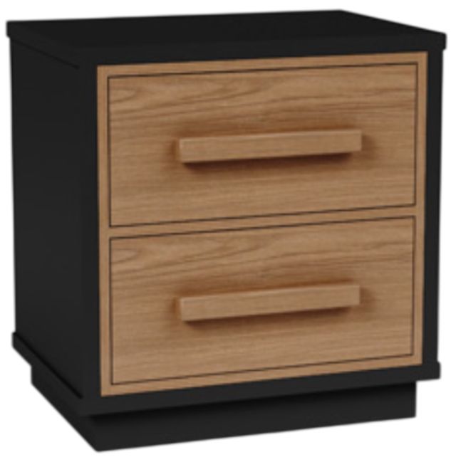 Signature Design by Ashley® Kozmour Black/Brown Nightstand-0