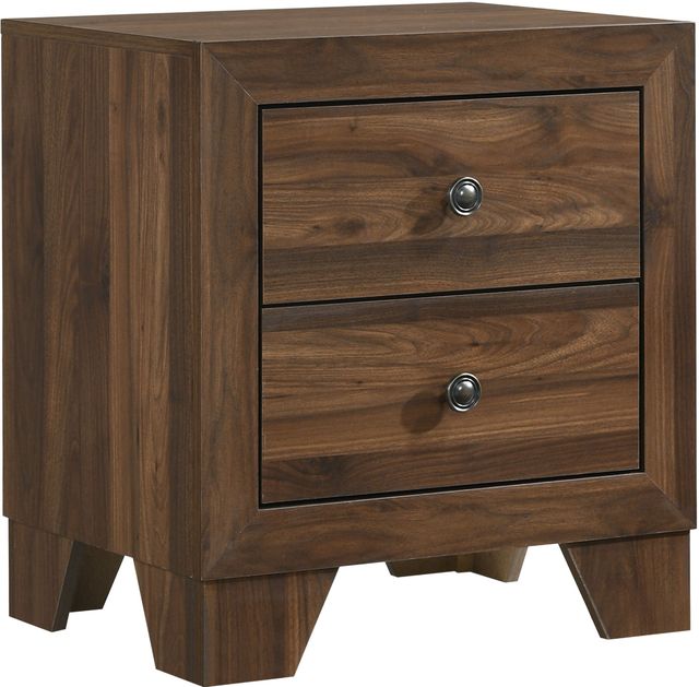 Crown Mark Millie Brown Cherry Nightstand-0