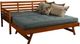 Kodiak Furniture Boho Linen Aqua/Barbados Twin Daybed with Pop Up and Mattresses-0
