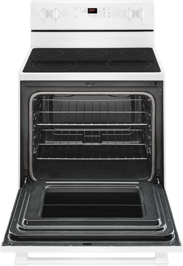 Maytag® 30" White Freestanding Electric Range-1