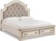 Signature Design by Ashley® Realyn 3-Piece Chipped White Queen Upholstered Bed Set-1