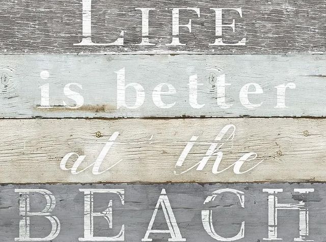 Classy Art Life Better Beach by Kelly Donovan Wall Art-1
