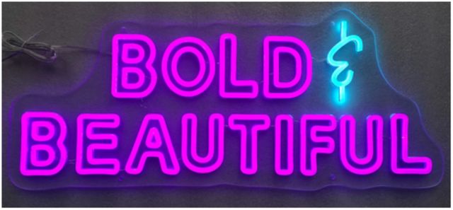 Classy Living Enlightened Bold and Beautiful Neon Sign-0
