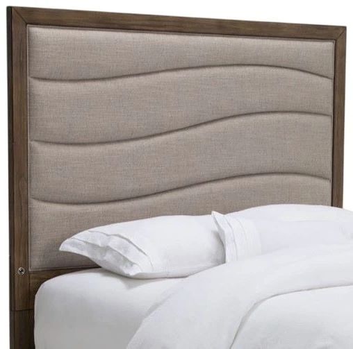 Michael Amini®  Del Mar Sound Boardwalk/Cream Eastern King Panel Bed-1