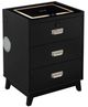 Elements International Rio Black Nightstand-0