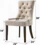 ACME Furniture Yotam 2-Piece Beige/Salvaged Oak Side Chair Set-2