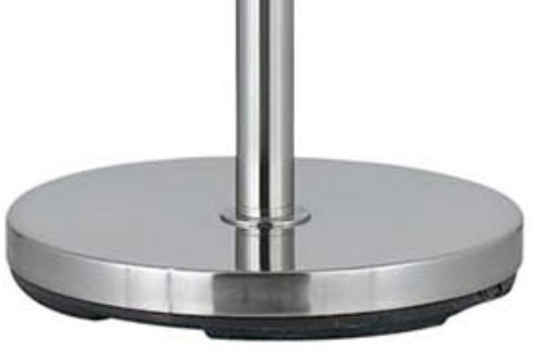 Cal® Lighting & Accessories Brushed Steel Floor Lamp-2