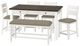 Emerald Home Sarasota 6-Piece Cocoa Brown/Milk White Counter Table Set-0