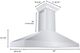 ZLINE 60" Stainless Steel Professional Convertible Vent Wall Mount Range Hood with Crown Molding-1