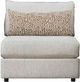 Fusion Furniture Durango Pewter Gray Armless Chair-0