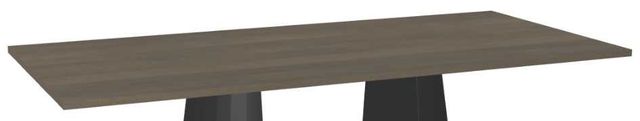 Amisco Customizable Gemma Birch Veneer 84" Rectangular Dining Table-1
