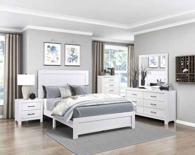 Mazin Furniture Corbin White Chest-3