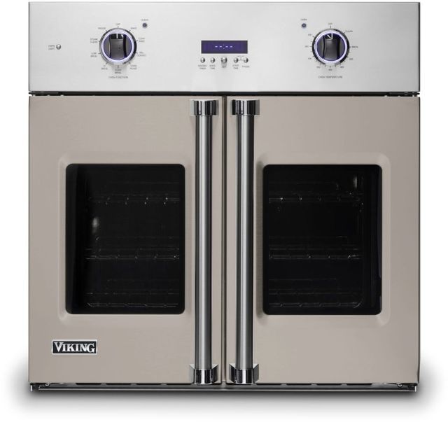 Viking® Professional 7 Series 30" Pacific Grey Built In Single Electric French Door Wall Oven-0