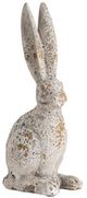 A & B Home Weathered Cement Cream 13" Rabbit Statue-0
