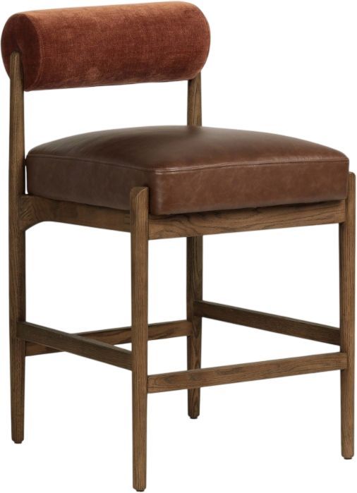 Four Hands Jazelle Altair Sienna/Havana Brown Counter Stool-0