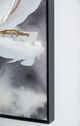 A & B Home Gold/Gray/White Wanda Hand Painting Wall Art-4