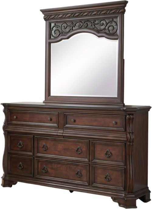 Liberty Furniture Arbor Place 3-Piece Brownstone Queen Sleigh Bedroom Set-2