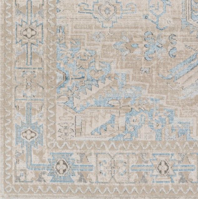 Surya Impulse Deep Teal/Taupe 4'x6' Area Rug-2