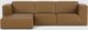 EQ3 Customizable Morten 3-Piece Leather Left-Arm Facing Sofa Sectional and Chaise-1