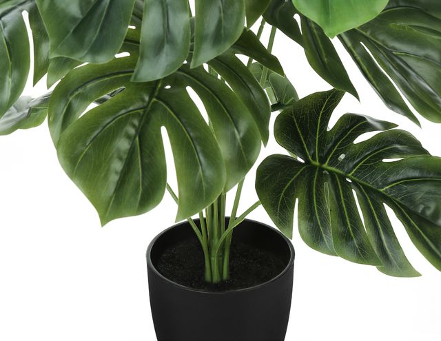 Monarch Specialties Inc. Green/Black 24" Artificial Potted Monstera-1