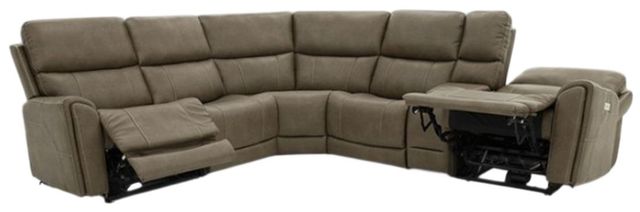 Furniture of America® Orpheus Brown Power Sectional-0