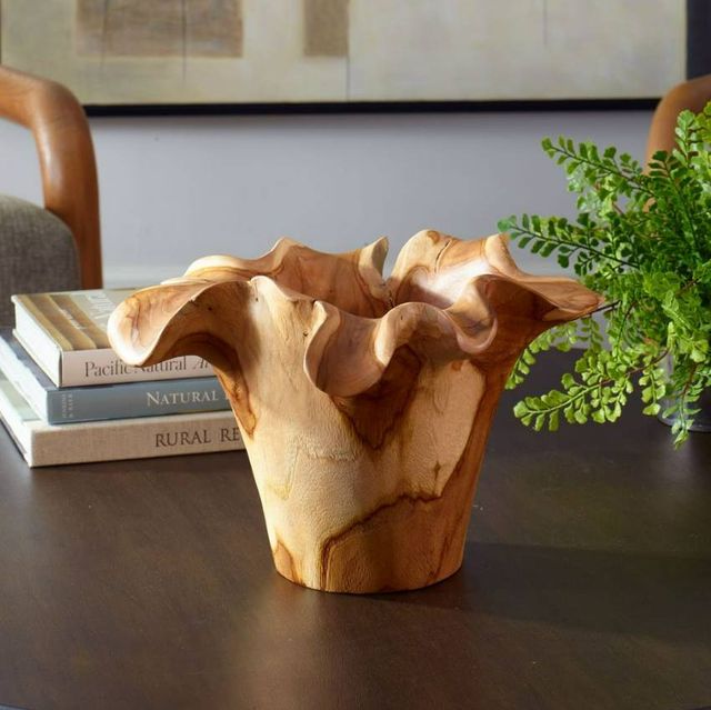Uttermost® Teak Flow Natural Wooden Indoor-Outdoor Bowl-1