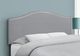 Monarch Specialties Inc. Grey Leather Look Full Headboard-5