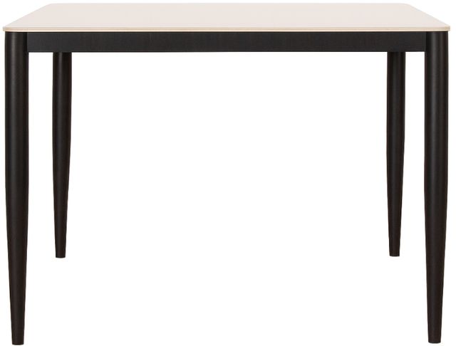 Cramco Marta White Sintered Stone Top 48" Dining Table with Matte Black Base-3