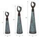 Sagebrook Home Bente 3-Piece Patina Bottle Set-1