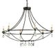 Currey & Company Novella Recycled Glass/Wrought Iron Chandelier-0